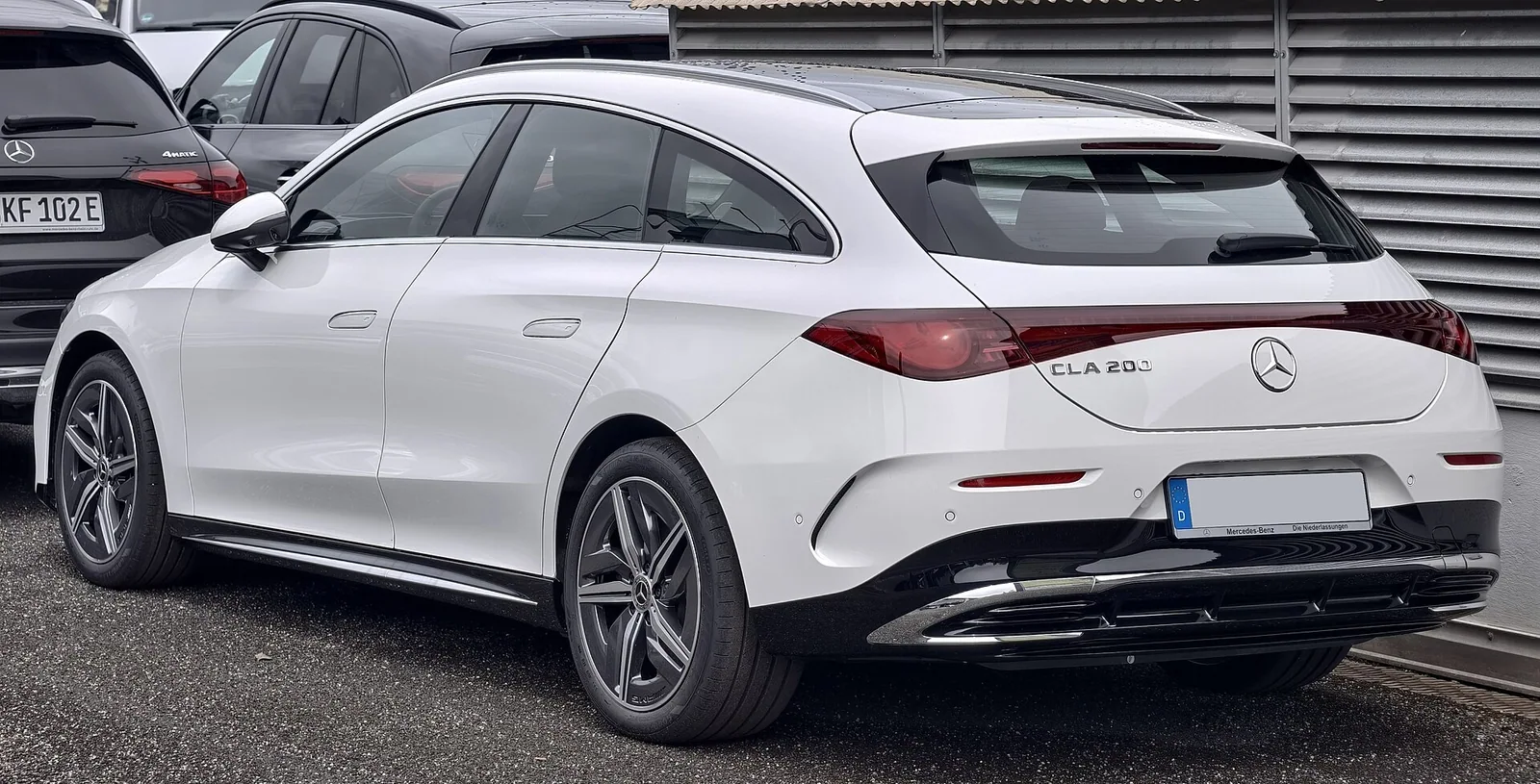 Mercedes-Benz CLA Shooting Brake eléctrico X174, fotografiado en junio de 2026..